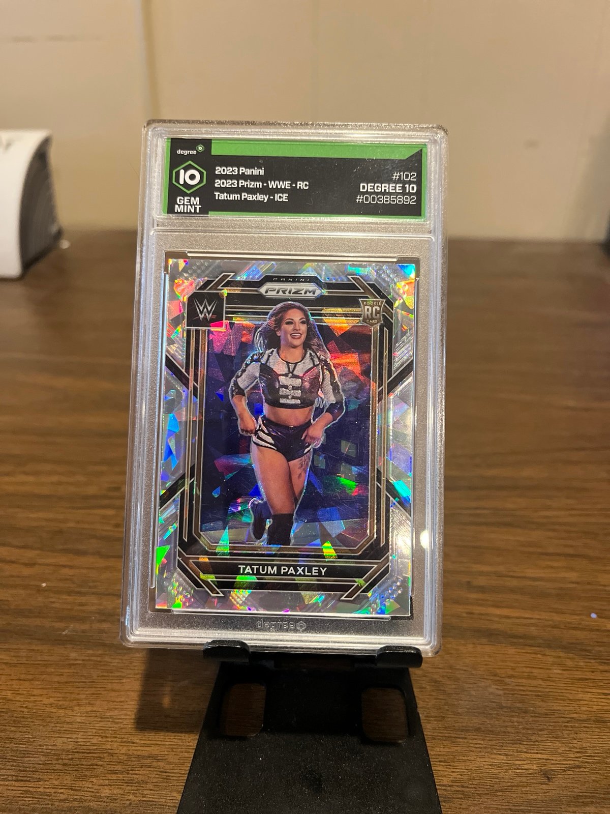Tatum Paxley 2023 WWE Prizm Ice Rookie Graded 10