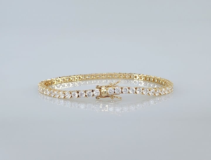 14K Gold 2ct Diamond Womens Tennis Bracelet 14 Karat Silver Jewelry 8 8 inch