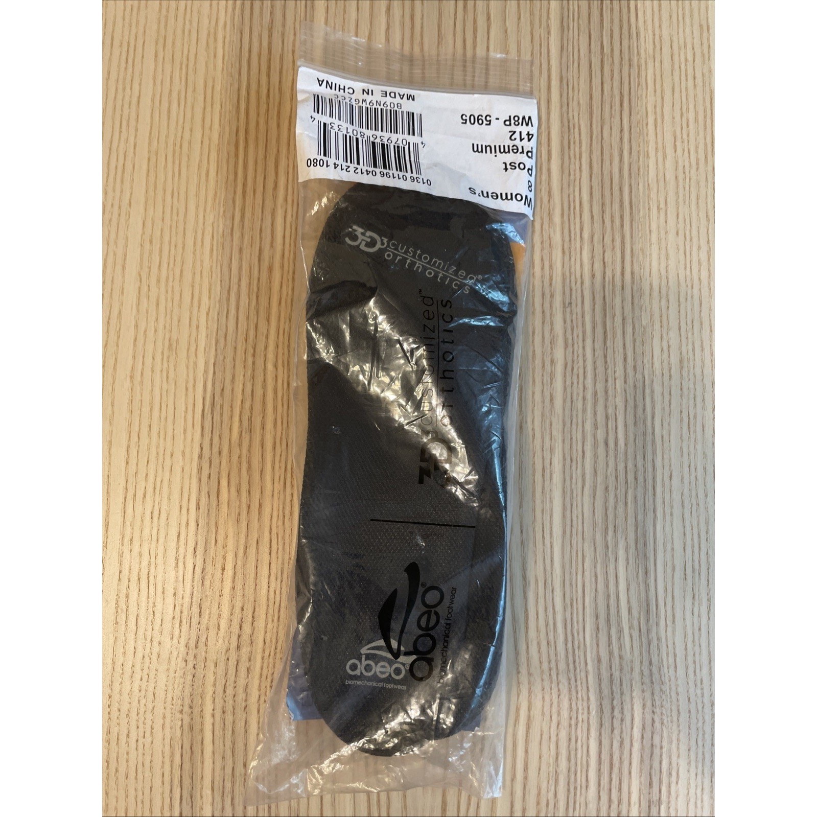 Abeo 3D3 Customized Orthotics Women's 8
