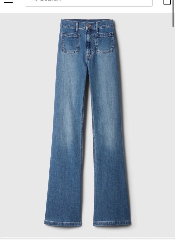 Womens Gap High Rise 70’s Flare Jeans