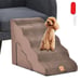 22 Inches and 11 Inches Foam Pet Stairs Set with 5-Tier and 3-Tier Dog Ramps-Bro