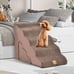 22 Inches and 11 Inches Foam Pet Stairs Set with 5-Tier and 3-Tier Dog Ramps-Bro