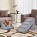 22 Inches and 11 Inches Foam Pet Stairs Set with 5-Tier and 3-Tier Dog Ramps-Bro