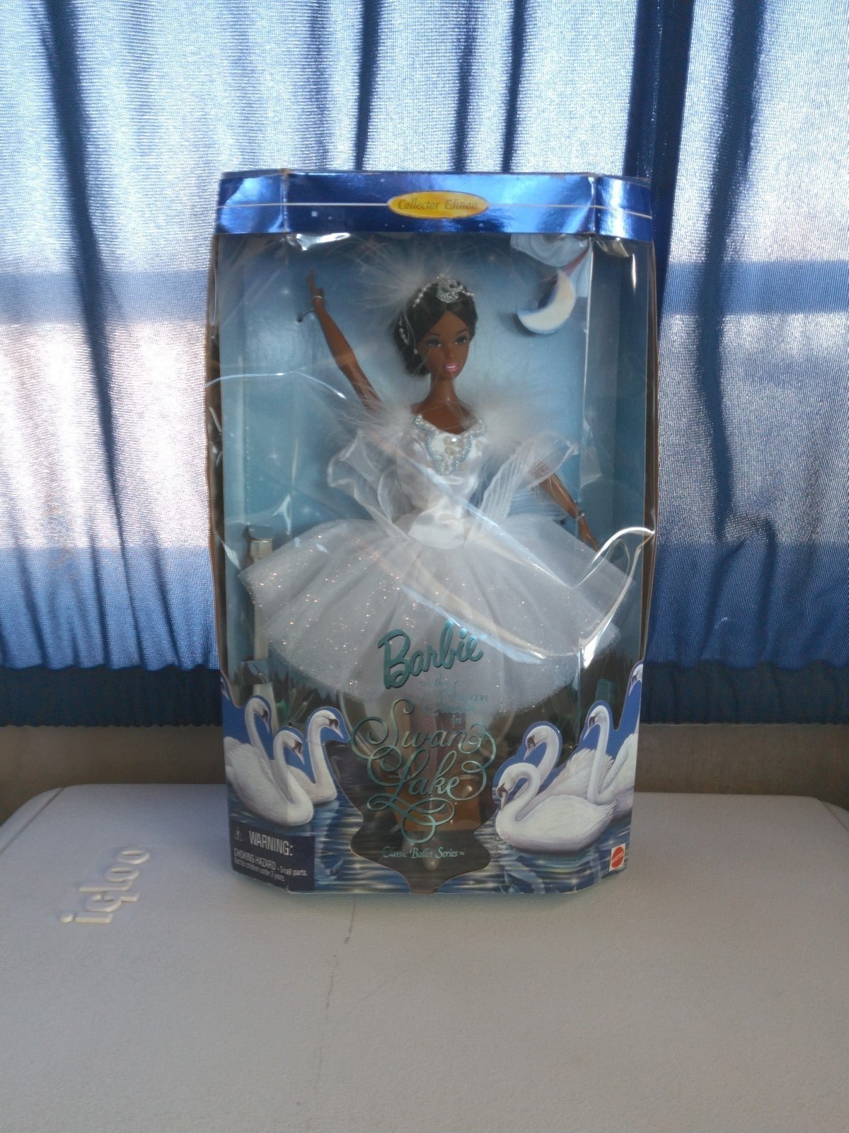 1997 Mattel Barbie as Swan Queen in Swan Lake African American Doll 11.5''