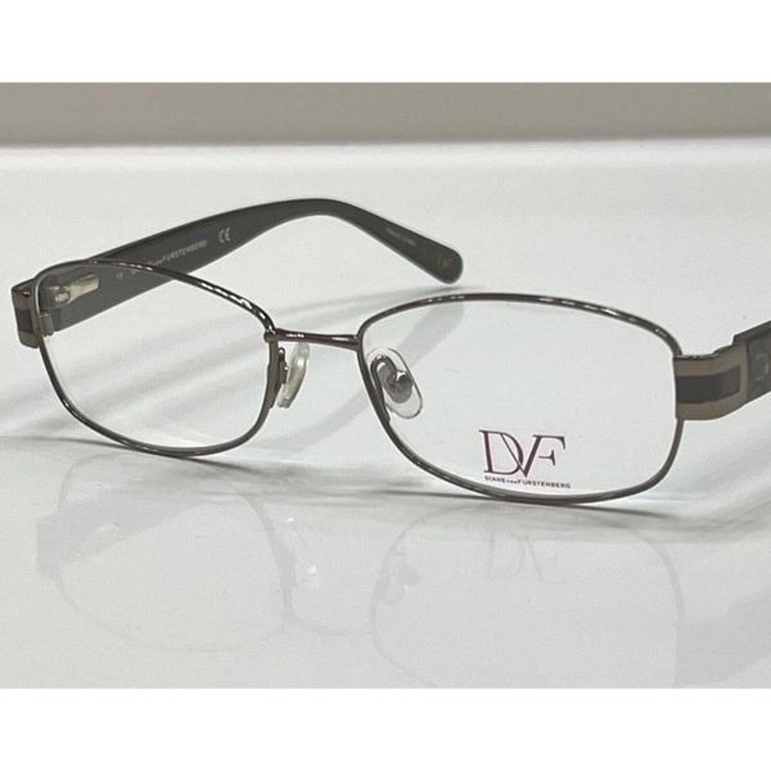 NEW DVF 8040 201 Glossy Bronze Eyeglasses Frames 52-16-135 - Diane von Furstenberg