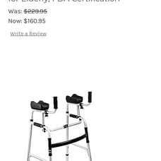 AHB Folding Walker with 4 Wheels and Arm Rest Pad