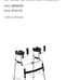 AHB Folding Walker with 4 Wheels and Arm Rest Pad