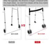 AHB Folding Walker with 4 Wheels and Arm Rest Pad