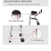 AHB Folding Walker with 4 Wheels and Arm Rest Pad