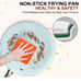 COOKER KING Non stick Frying Pan set, 3Piece Ceramic Pans,8 +10 +12-inch Omelett