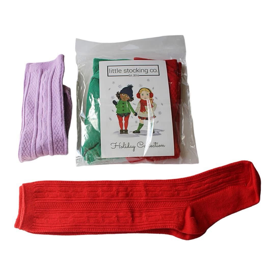Little Stocking Co 4-pk Knee High Socks .Size 4/6, size 7/10