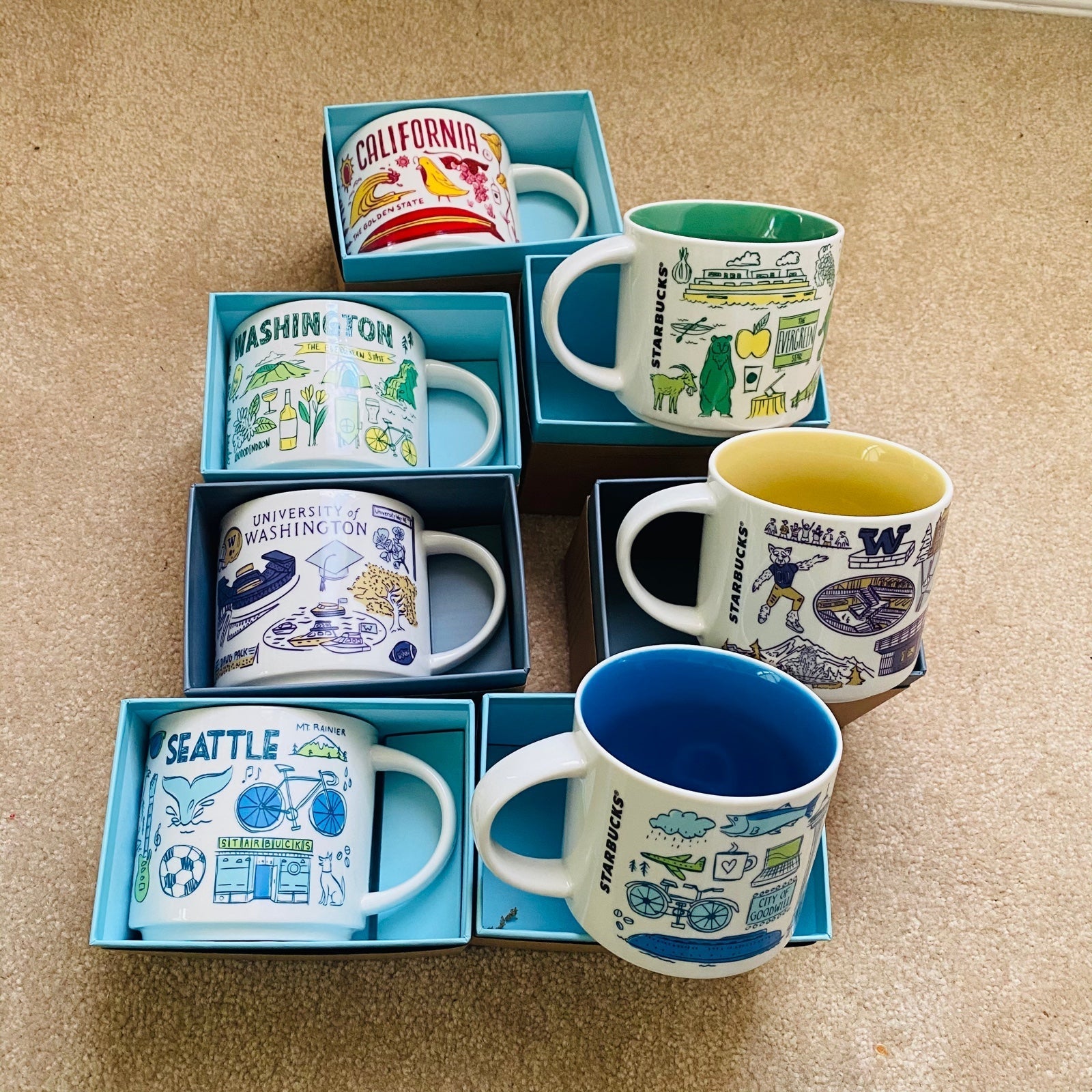 7 new Starbucks mugs collection bundle