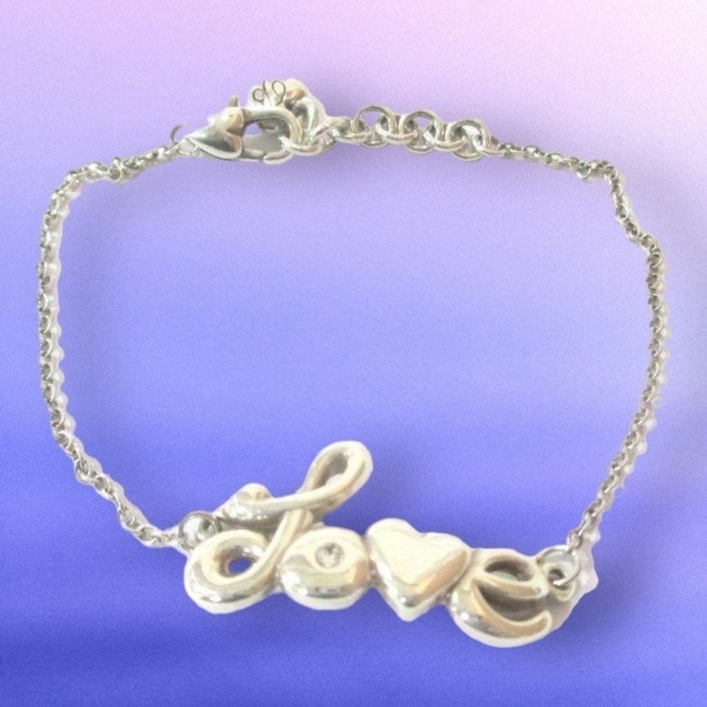 Brighton silvertone Love Silvertone bracelet NWT 1270