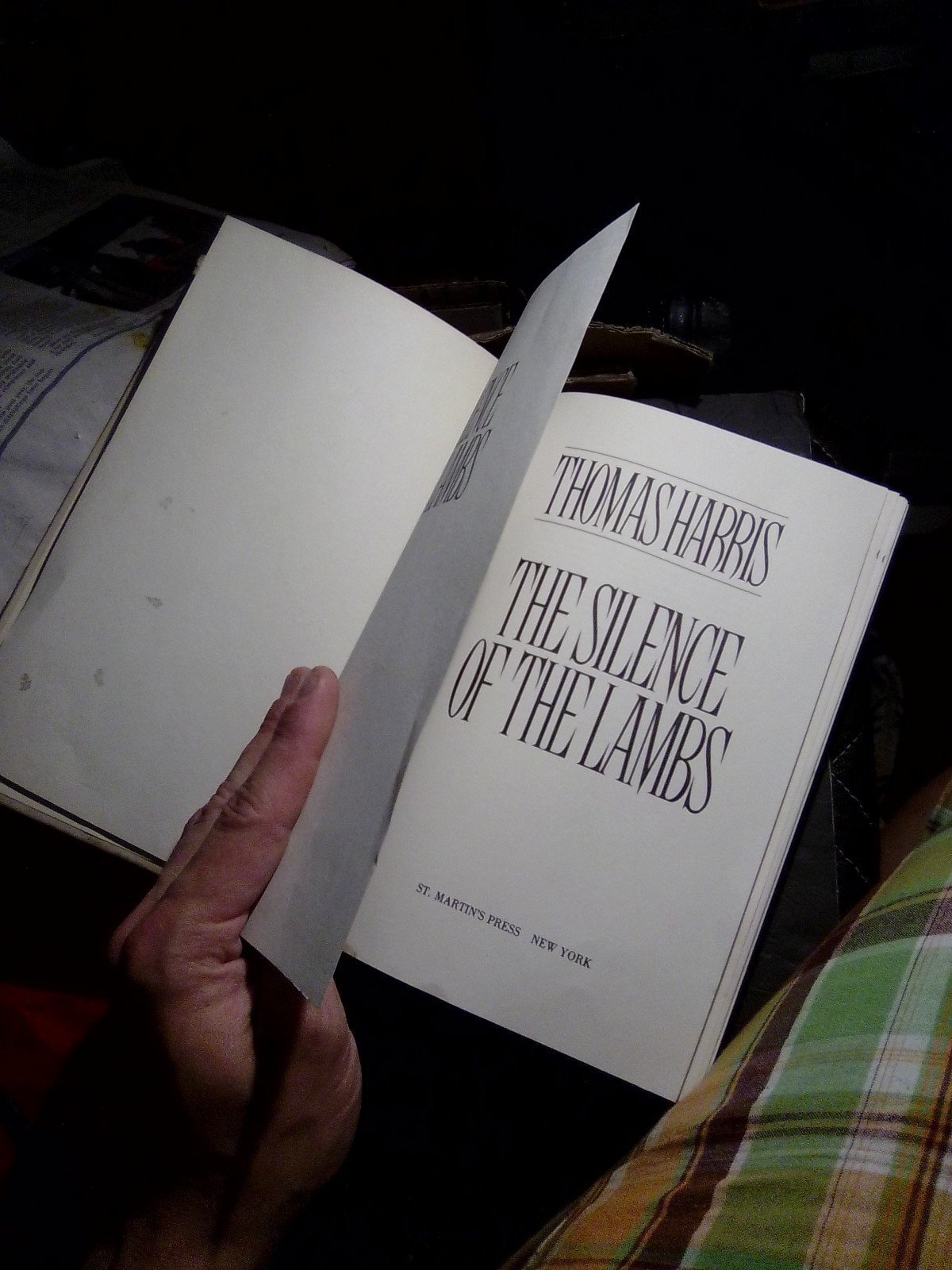 Rare First Edition Book - The Silence of the lambs