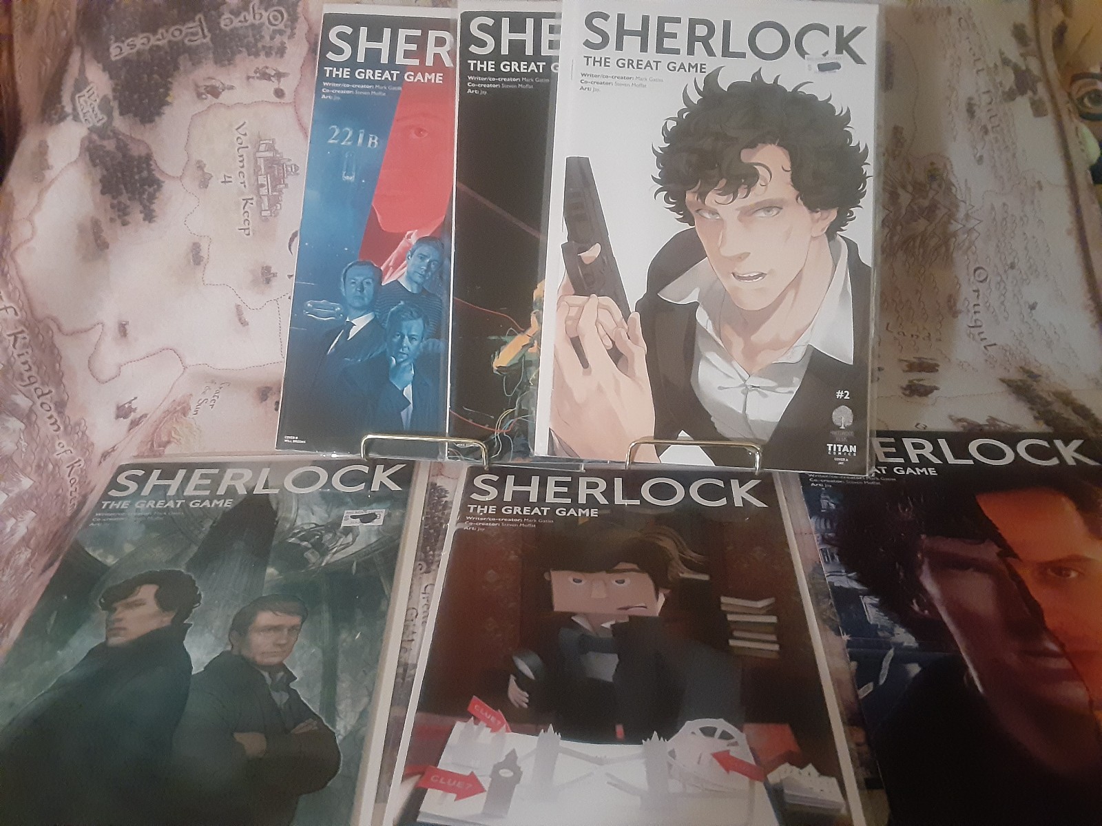 Sherlock The Great Game 1,2,3,4,5,6 Titan Comic book set manga style artwork