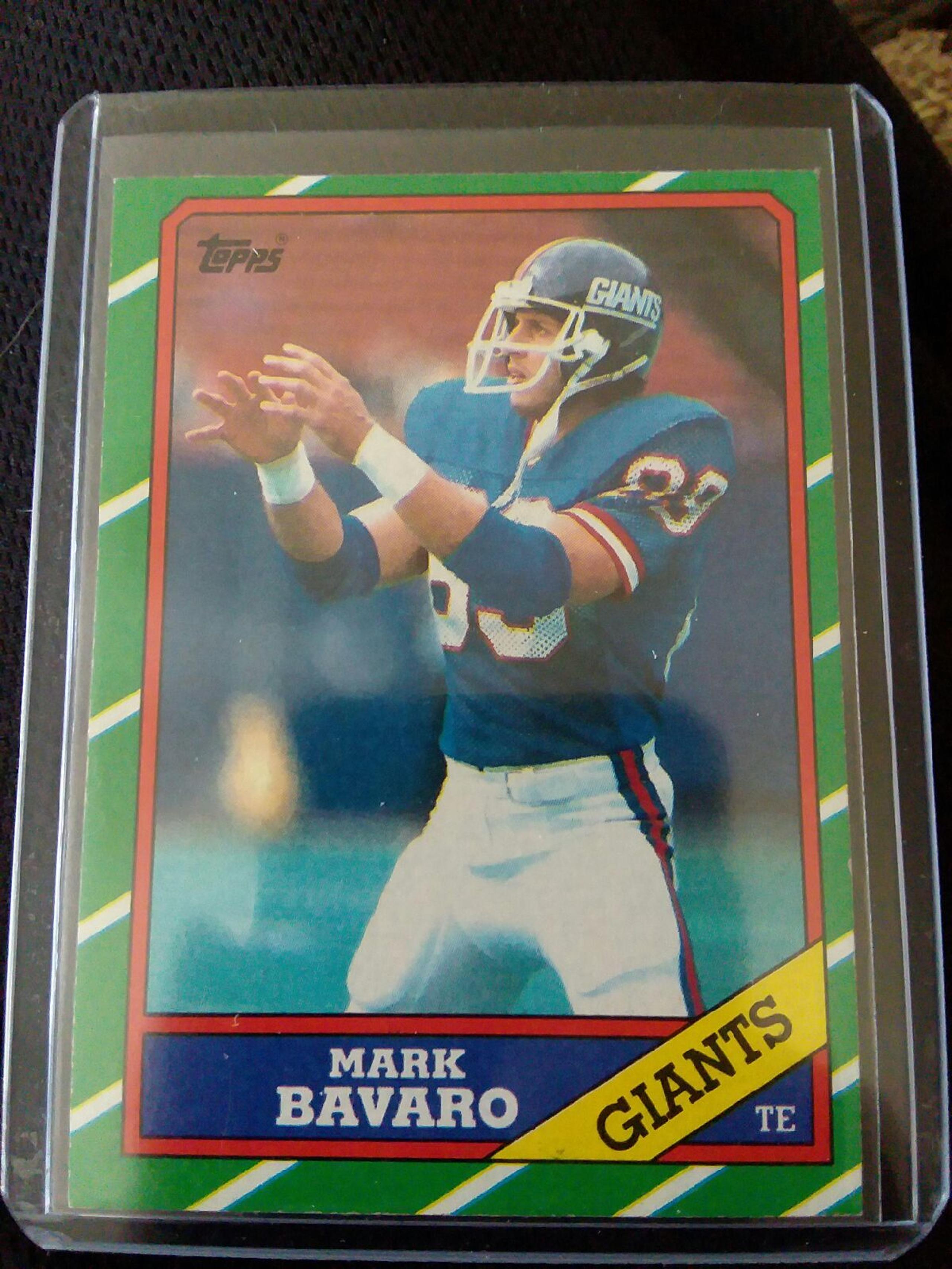 1986 Giants Notre Dame Mark Bavaro RC