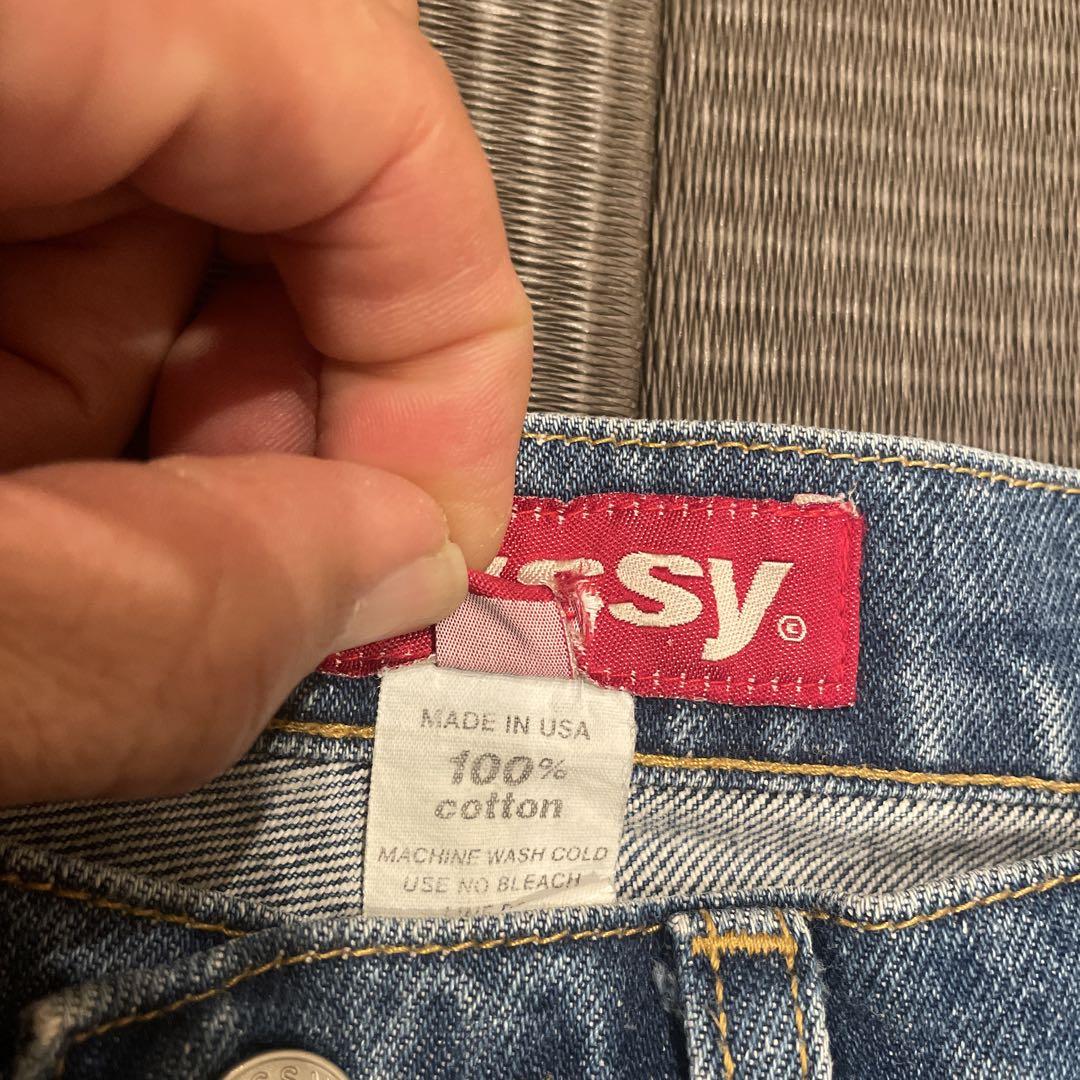 Vintage Stussy Made In USA Denim Jean Shorts 36 Deadstock