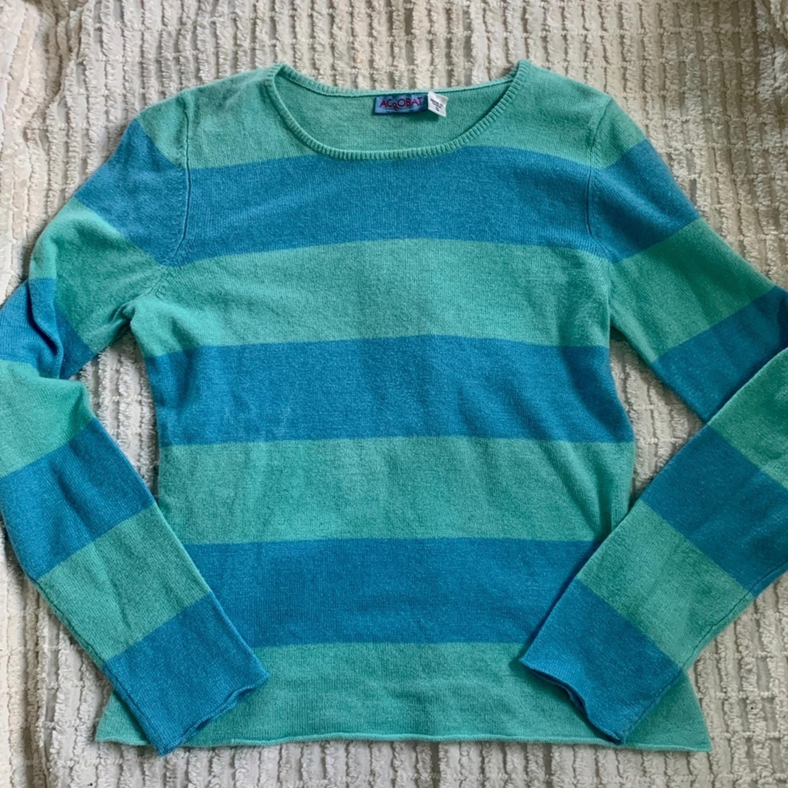 NWOT SILK CASHMERE BLEND STRIPED SWEATER S