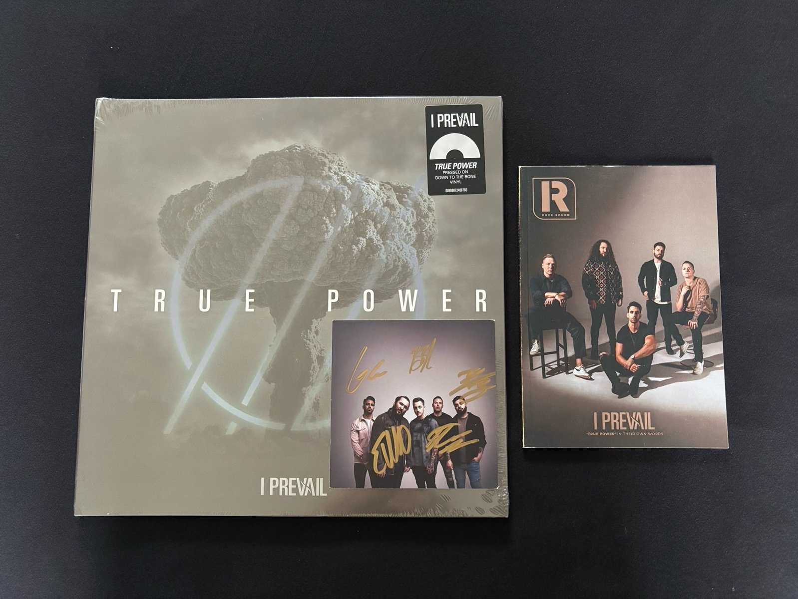 I Prevail True Power Signed Postcard Exclusive Limited Color Vinyl & Magazine