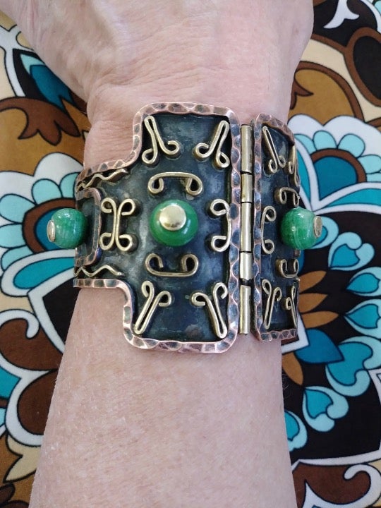 1950s Casa Maya Copper Cuff Bracelet