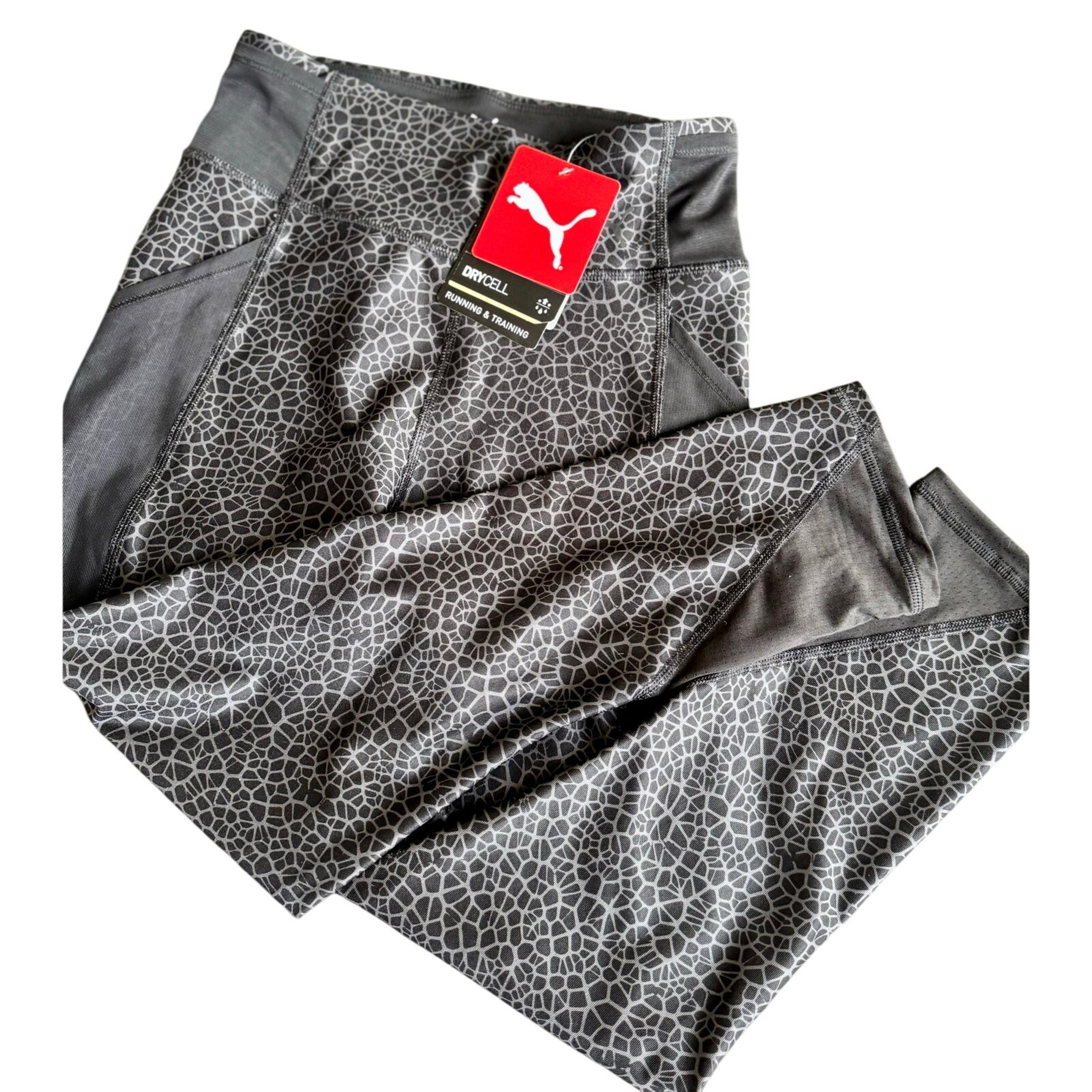 Puma Exercise Leggings with Pockets | Giraffe Print | Size XS | NWT