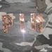 Pink L camo bling rose set
