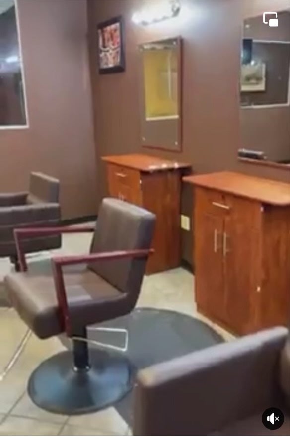 Stylist & Barber Station, mirror, mat, chair set 500 set