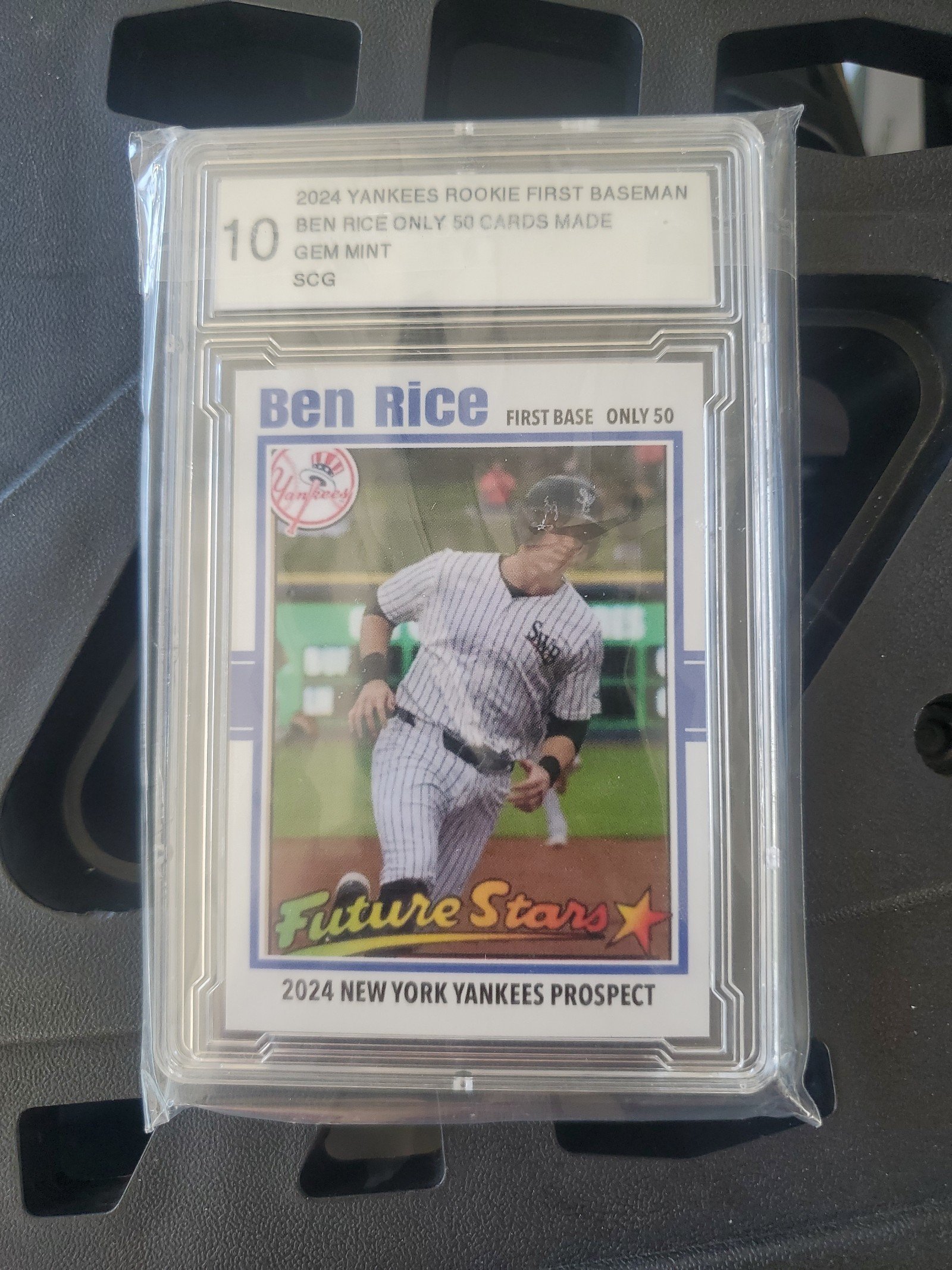 Ben rice RARE 2024 rookie card /50 SCG GEM MINT 10. only 50 cards made!WOW LOOK