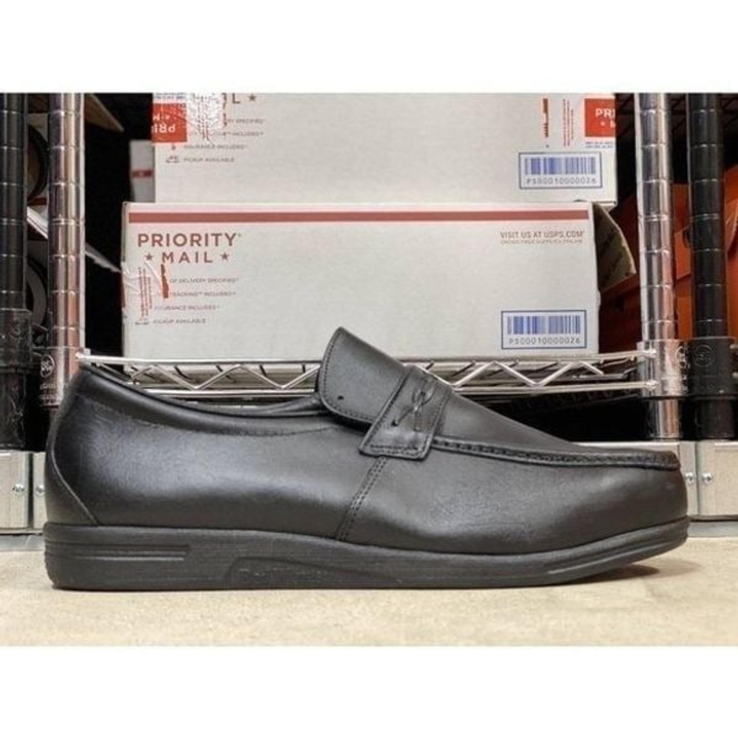 Red Wing Mens Oxford Steel Toe Slip On Shoes Black NEW/Sz 14/RED WING 8207