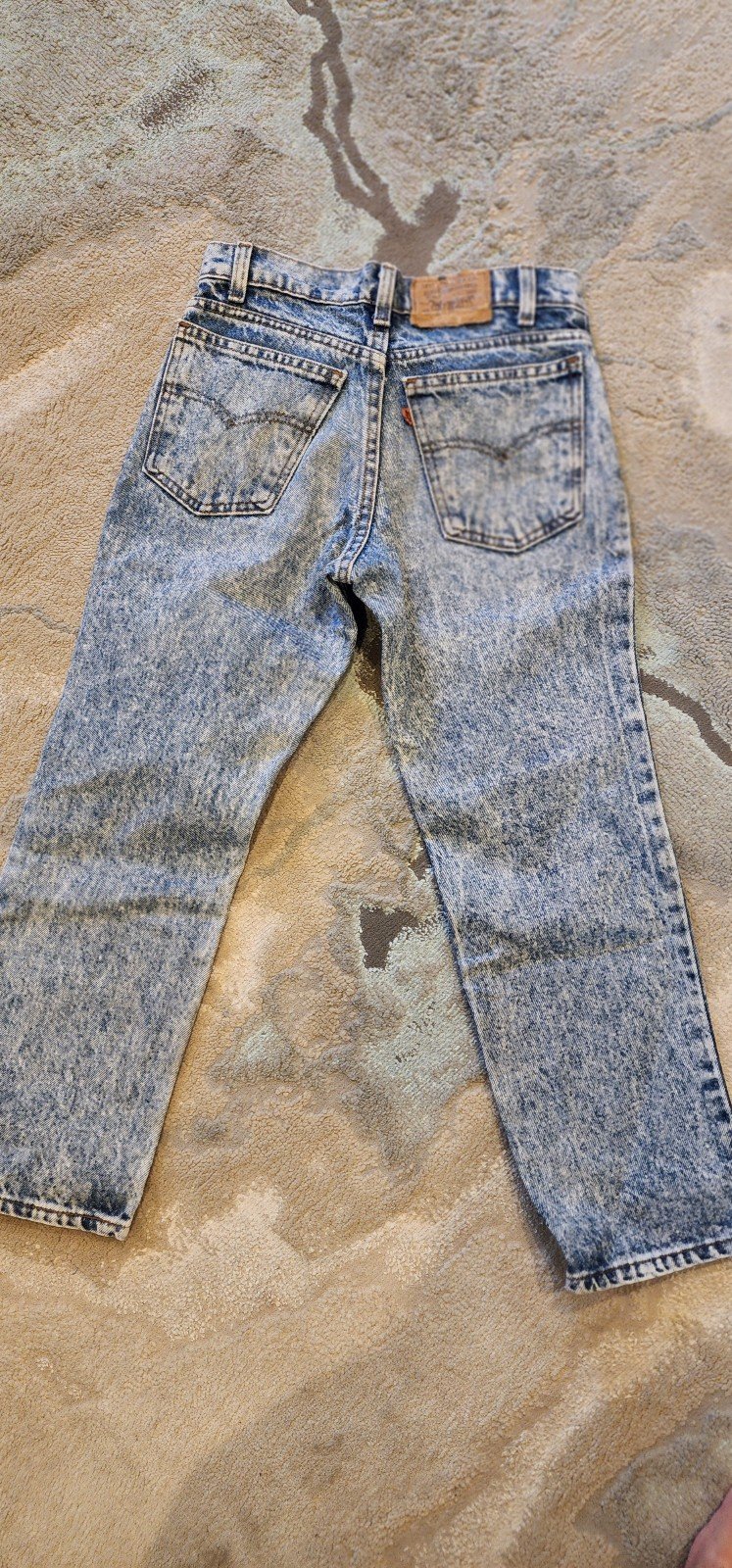 Vintage orange tab acid wash Levi's husky 28/24
