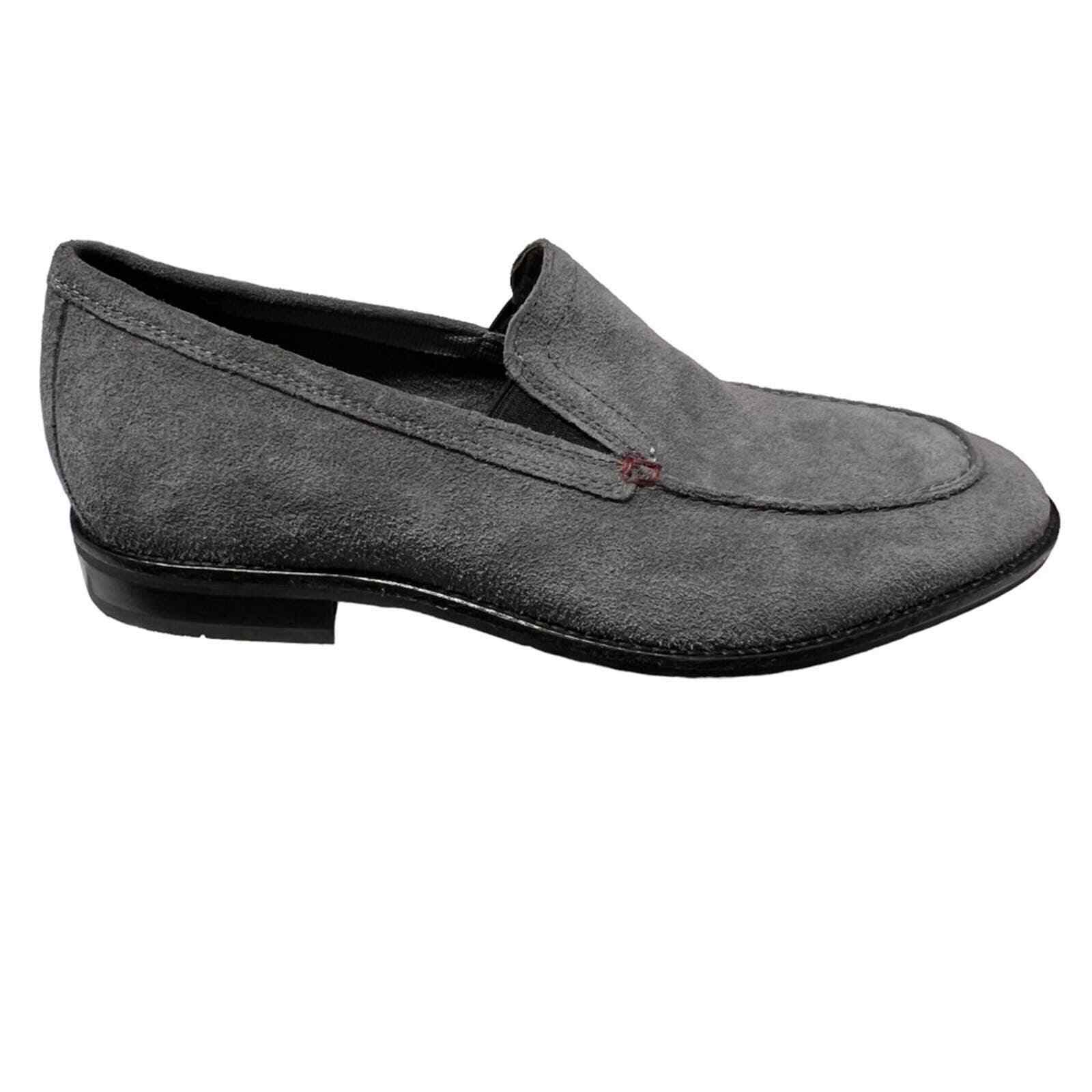 Cole Haan Men’s Grey Suede Loafers Slide In Shoes 10.5