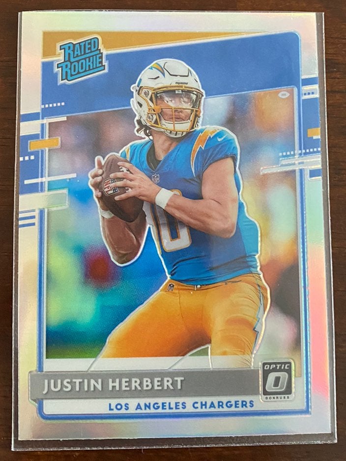 Justin Herbert 2020 Rated Rookie Silver