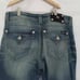 Cute Miss Me Boyfriend Denim Jean Capri Distressed Thick Stitch Flap Pocket.  S