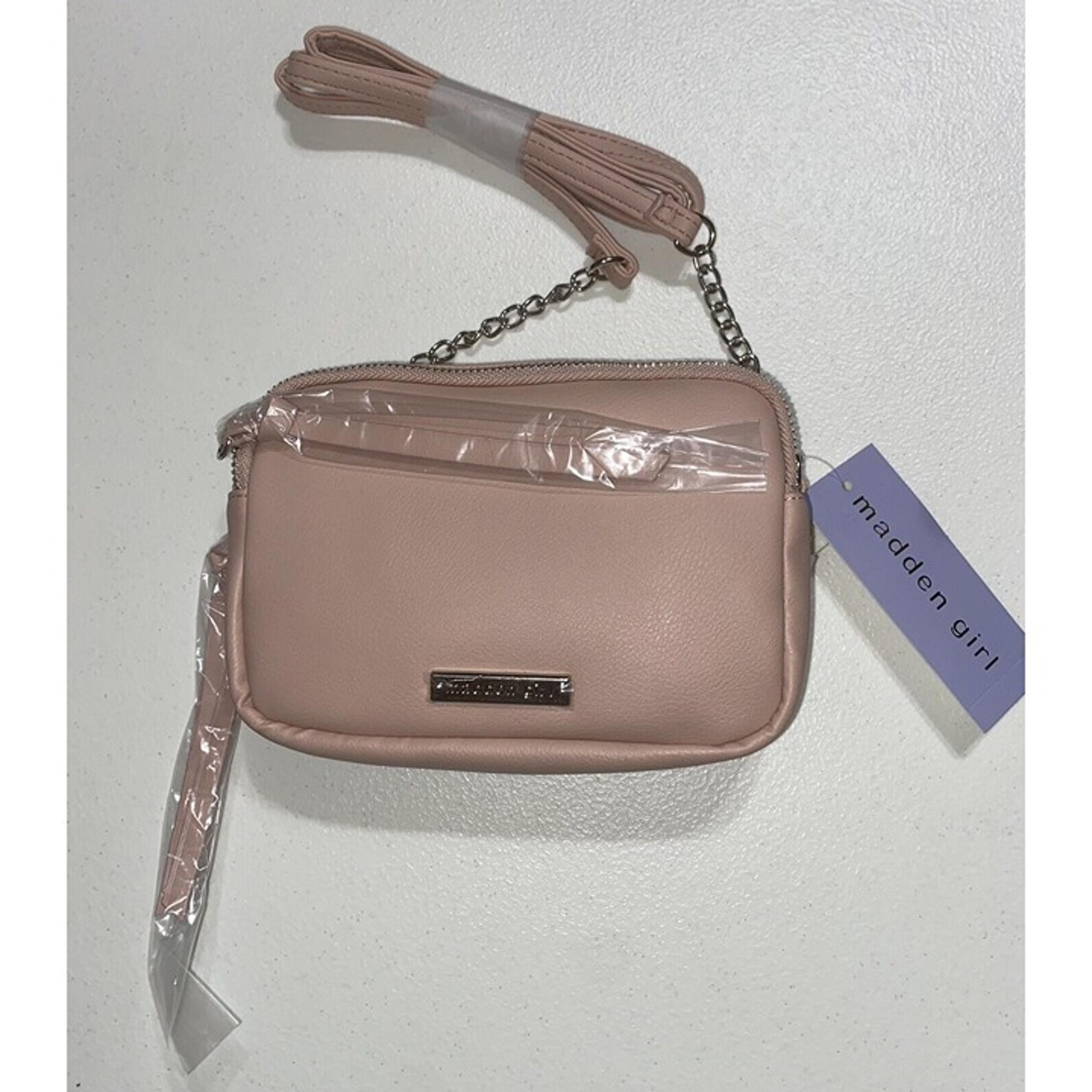 Madden Girl Crossbody Bag Blush Pink NEW