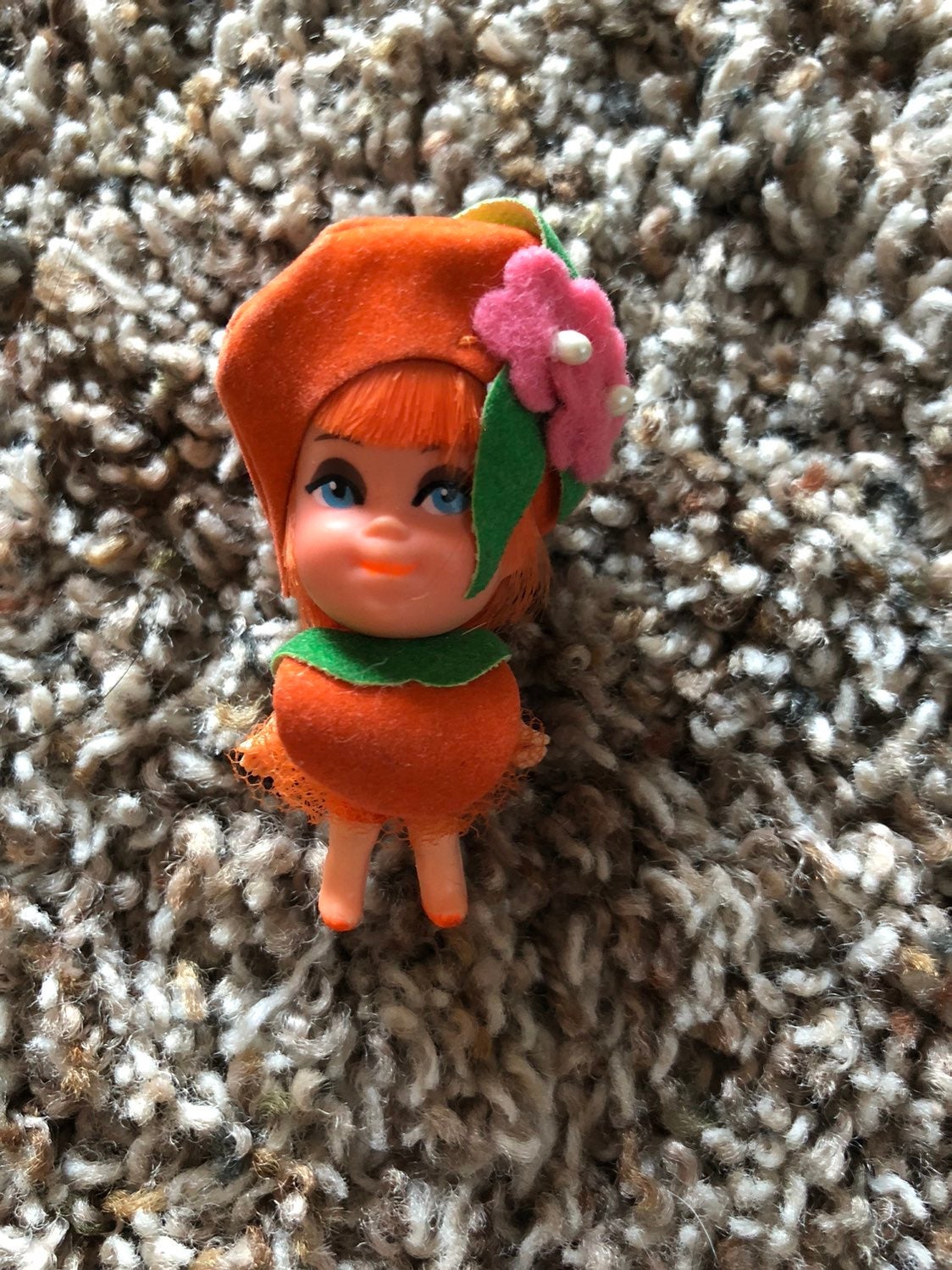 1968 Olivia Orange Pop Bottle Kola Liddle Kiddle Little Kittle