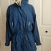 HEAD VTG 90s Womens M Outerwear Trail Rain Jacket Gorpcore Winter Ski Blue Beige