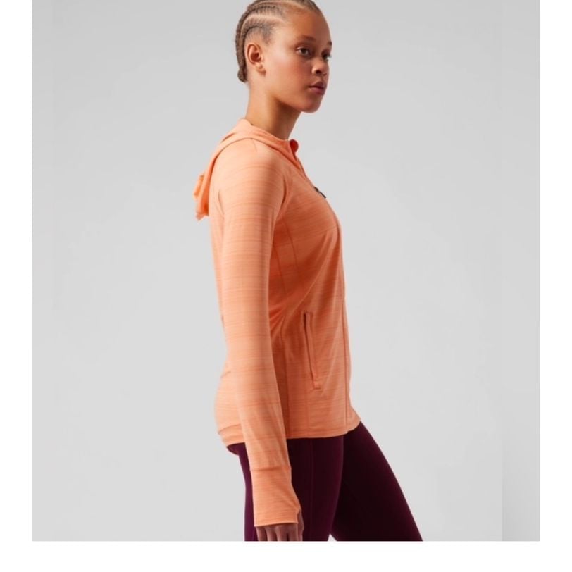 Athleta Women's Pacifica Illume UPF Relaxed Jacket XS Orange NWT