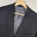 Joseph Abboud X Loro Piana Blazer Mens 44L Black 2-Button Sport Coat Herringbone