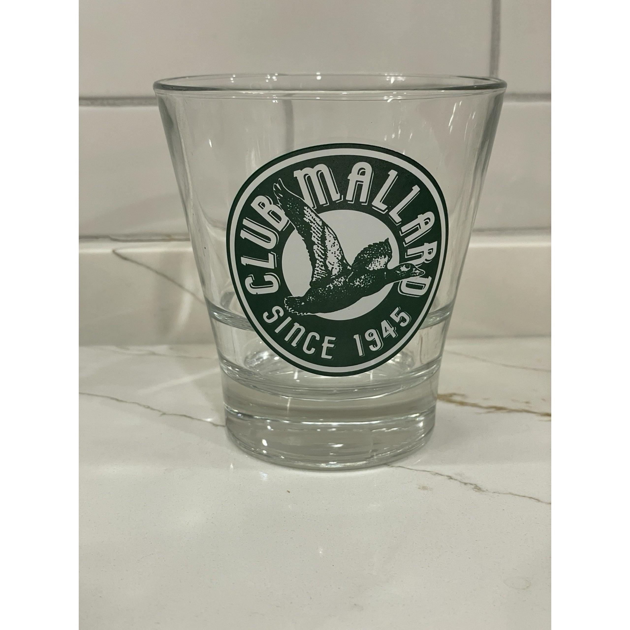 Club Mallard Cocktail Rocks Glass Bar Souvenir California Drink Duck Libbey