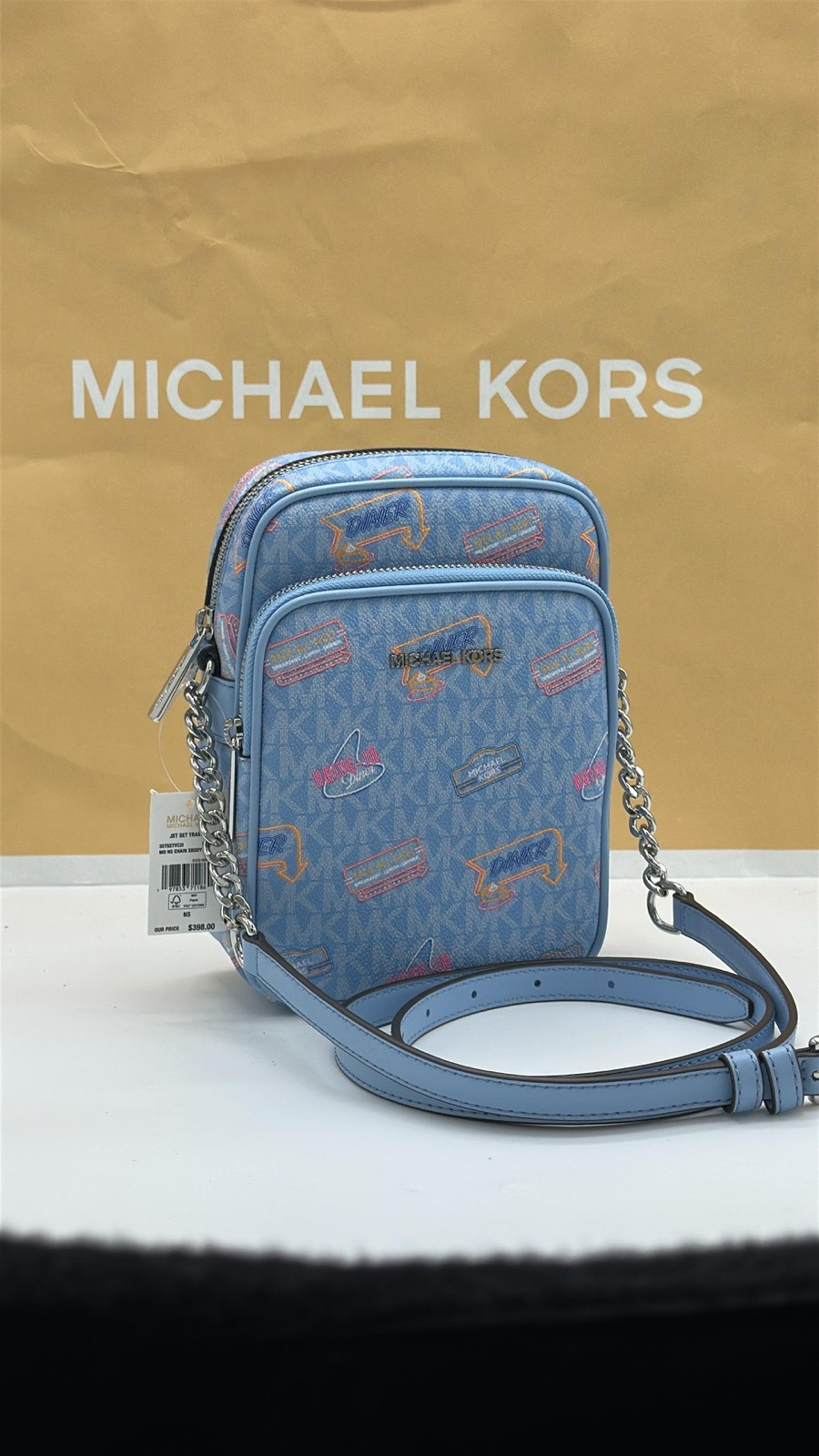 MICHAEL KORS
Jet Set Medium Printed Signature Logo Crossbody NS CHAIN XBODY Bag