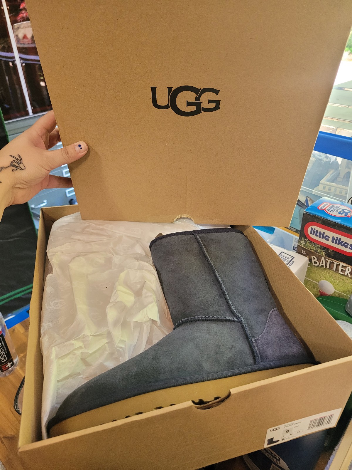 ugg boots, blue