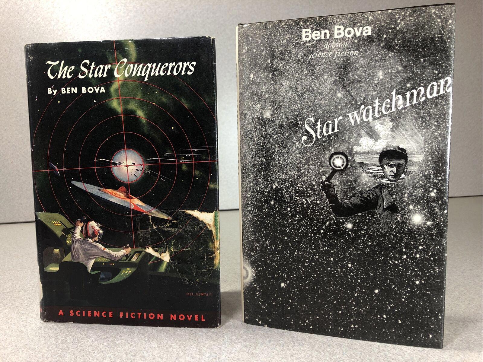 Lot of 2 SIGNED BY BEN BOVA The Star Conquerors [1st EDITION] and Star Watchman