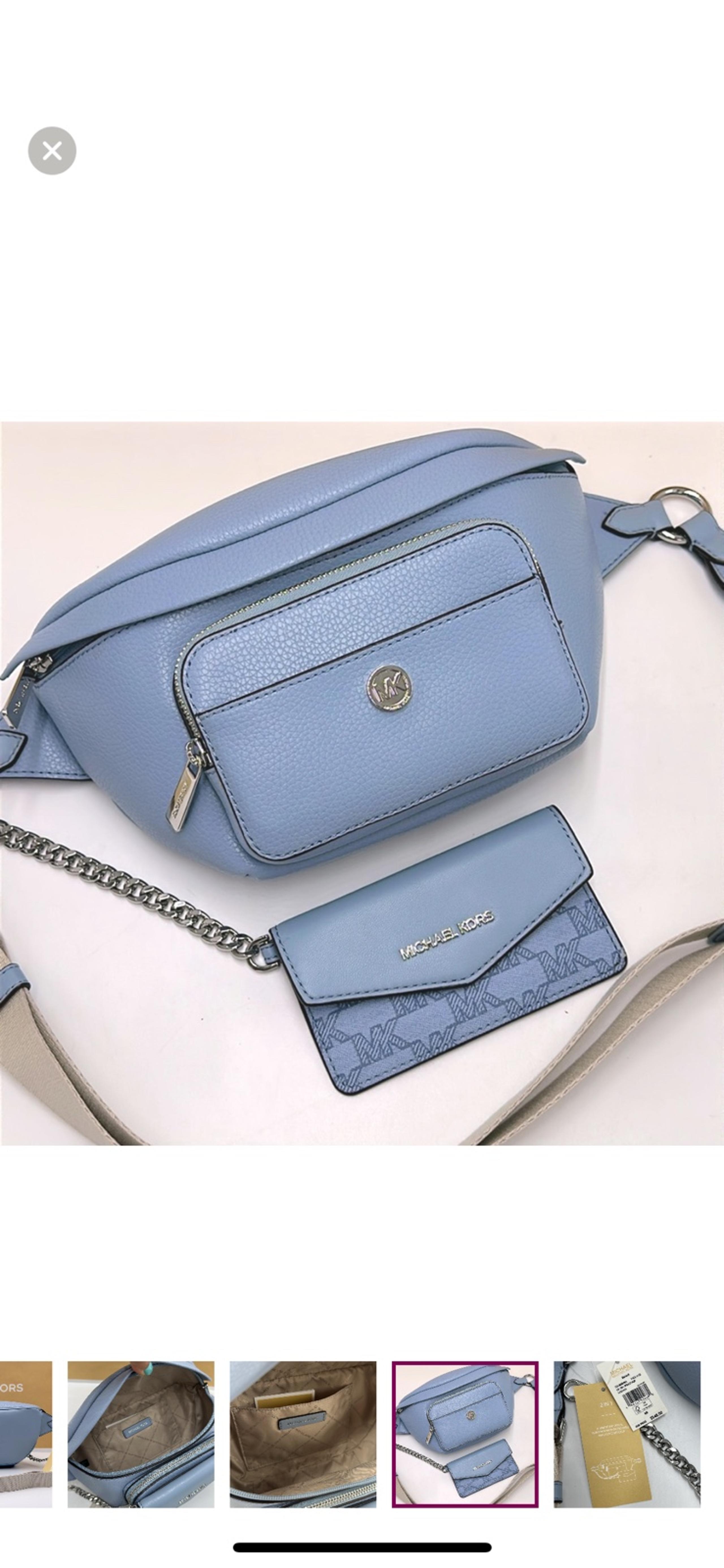 Michael Kors Maisie Large Pebbled Leather 2-in-1 Sling Pack Fanny Pack Waist Bag