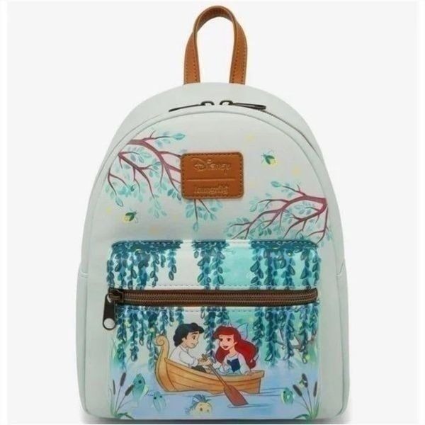 NEW Loungefly Disney Ariel and Eric The Little Mermaid Mini Backpack