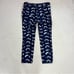 Anthropologie Cartonnier Charlie Pants Blue Brushstroke Cropped Trousers. 4