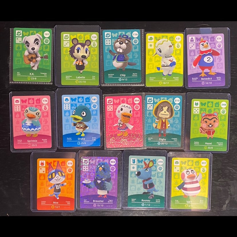 animal crossing amiibo cards