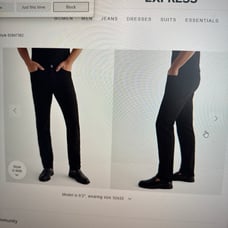 Express men’s black jeans
