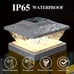 Solar LED Post Lights - Dual Mode, Waterproof, Easy Install for 3.5 -5 vfr