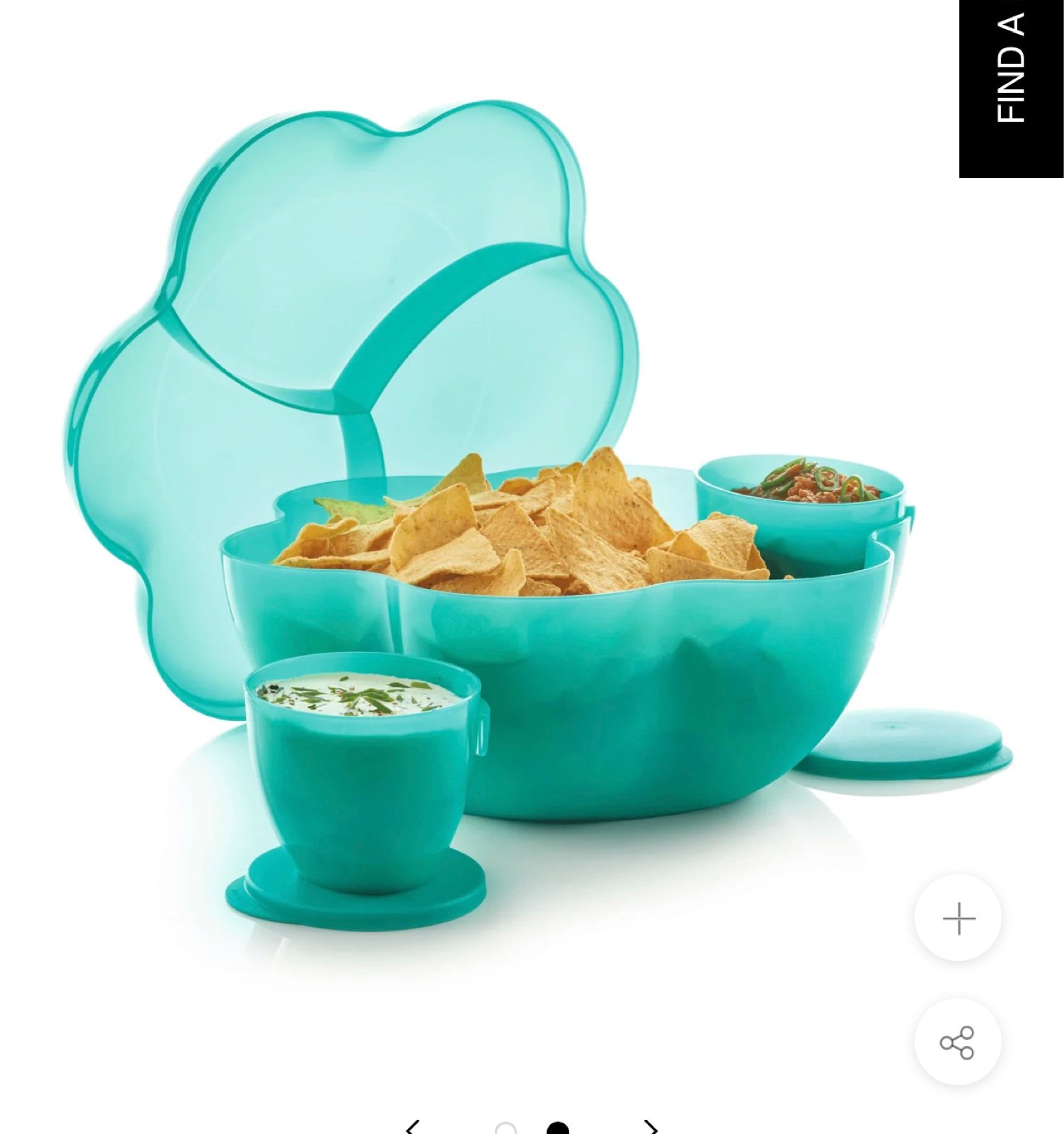 Chip n dip set by Tupperware