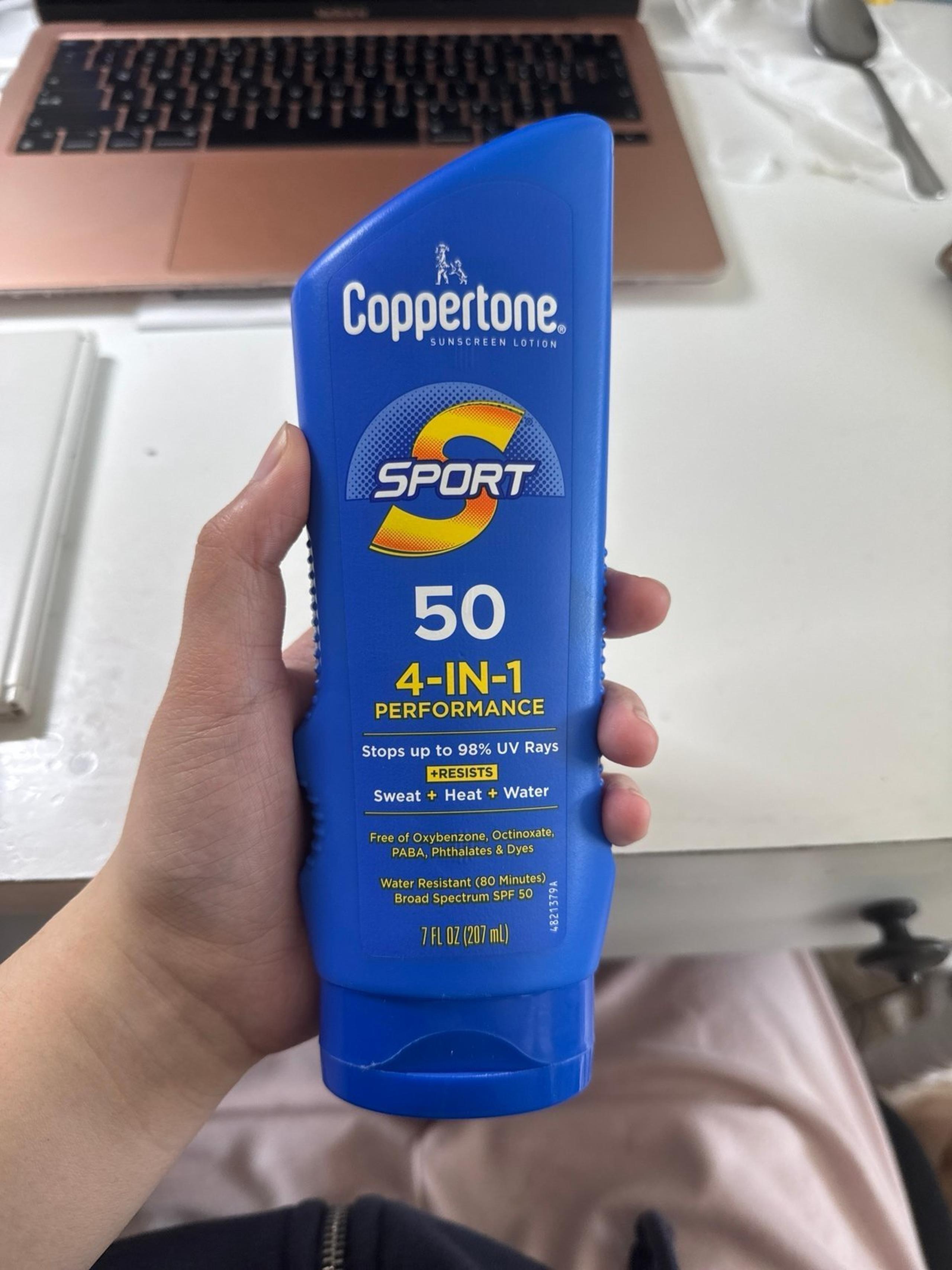 Coppertone sunscreen lotion 4-in-1 performance